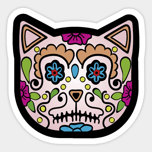 Mexican cat Sticker by IsmaelDesign